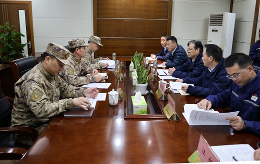 銅陵軍分區來集團公司調研人武工作